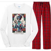 La Bruja No Cafecito No Magic Skeleton Women Long Sleeve Pajama Set