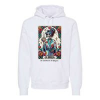 La Bruja No Cafecito No Magic Skeleton Women Premium Hoodie