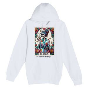 La Bruja No Cafecito No Magic Skeleton Women Premium Pullover Hoodie