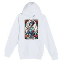 La Bruja No Cafecito No Magic Skeleton Women Premium Pullover Hoodie