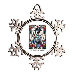 La Bruja No Cafecito No Magic Skeleton Metallic Star Ornament