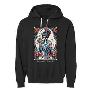 La Bruja No Cafecito No Magic Skeleton Garment-Dyed Fleece Hoodie