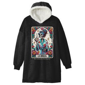 La Bruja No Cafecito No Magic Skeleton Hooded Wearable Blanket