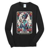 La Bruja No Cafecito No Magic Skeleton Tall Long Sleeve T-Shirt