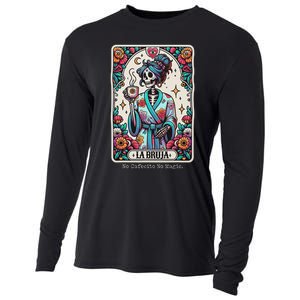 La Bruja No Cafecito No Magic Skeleton Cooling Performance Long Sleeve Crew