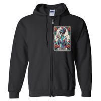 La Bruja No Cafecito No Magic Skeleton Full Zip Hoodie