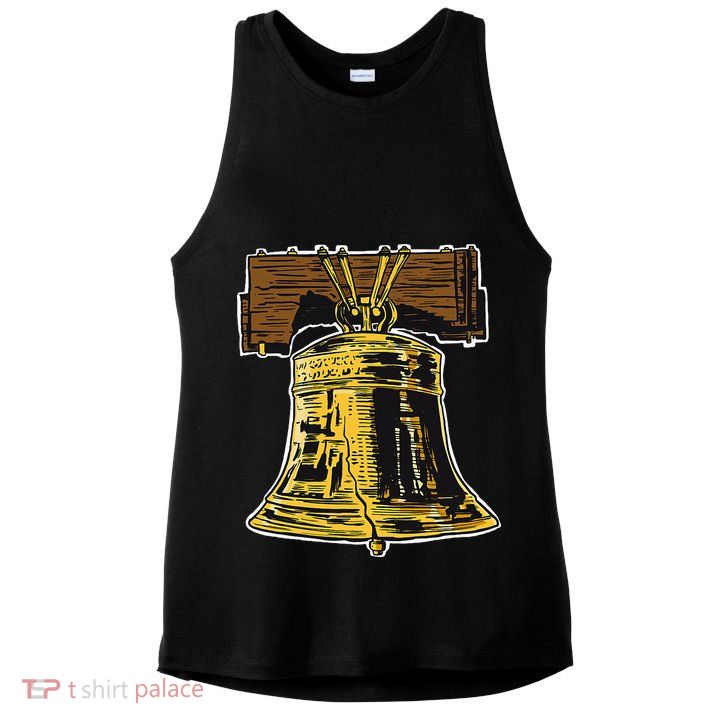Liberty Bell Novelty Philadelphia Liberty Bell Ladies PosiCharge Tri-Blend Wicking Tank