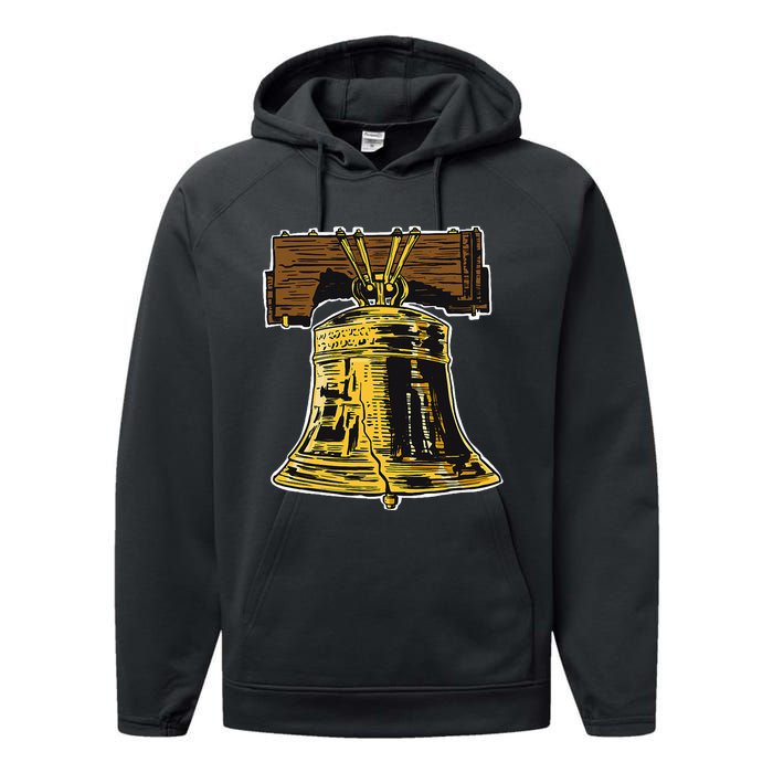 Liberty Bell Novelty Philadelphia Liberty Bell Performance Fleece Hoodie