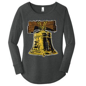 Liberty Bell Novelty Philadelphia Liberty Bell Women's Perfect Tri Tunic Long Sleeve Shirt