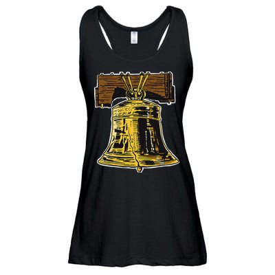 Liberty Bell Novelty Philadelphia Liberty Bell Ladies Essential Flowy Tank