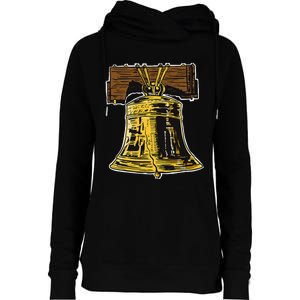 Liberty Bell Novelty Philadelphia Liberty Bell Womens Funnel Neck Pullover Hood