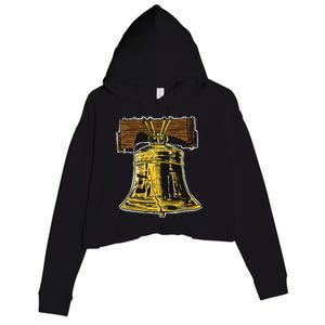 Liberty Bell Novelty Philadelphia Liberty Bell Crop Fleece Hoodie