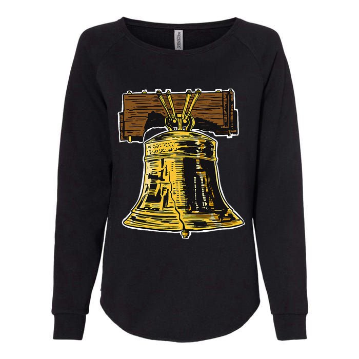 Liberty Bell Novelty Philadelphia Liberty Bell Womens California Wash Sweatshirt