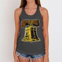 Liberty Bell Novelty Philadelphia Liberty Bell Women's Knotted Racerback Tank