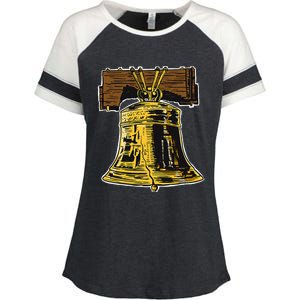 Liberty Bell Novelty Philadelphia Liberty Bell Enza Ladies Jersey Colorblock Tee