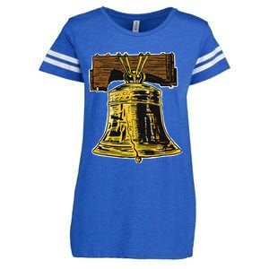 Liberty Bell Novelty Philadelphia Liberty Bell Enza Ladies Jersey Football T-Shirt