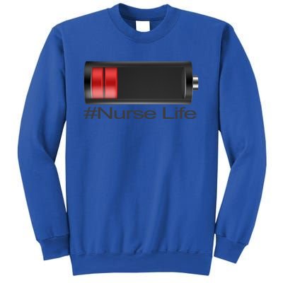 Low Battery # Nurse Life Meaningful Gift Sweatshirt