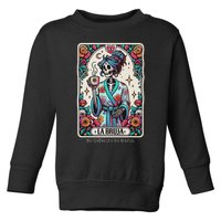 La Bruja No Cafecito No Magic Skeleton Toddler Sweatshirt