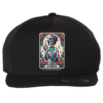 La Bruja No Cafecito No Magic Skeleton Wool Snapback Cap