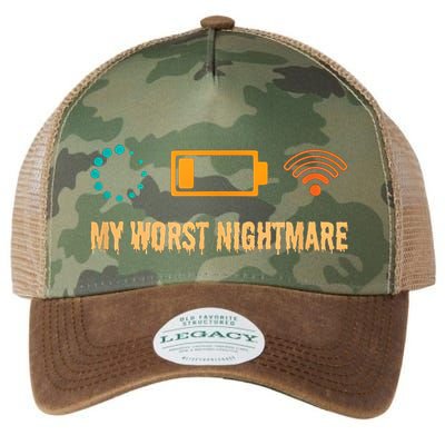 Low Battery No Wifi And Game Buffering My Worst Nightmare Gift Legacy Tie Dye Trucker Hat