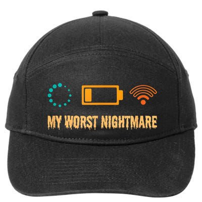 Low Battery No Wifi And Game Buffering My Worst Nightmare Gift 7-Panel Snapback Hat