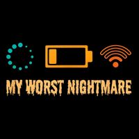 Low Battery No Wifi And Game Buffering My Worst Nightmare Gift 7-Panel Snapback Hat