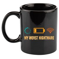 Low Battery No Wifi And Game Buffering My Worst Nightmare Gift 11oz C Handle Ceramic Mug