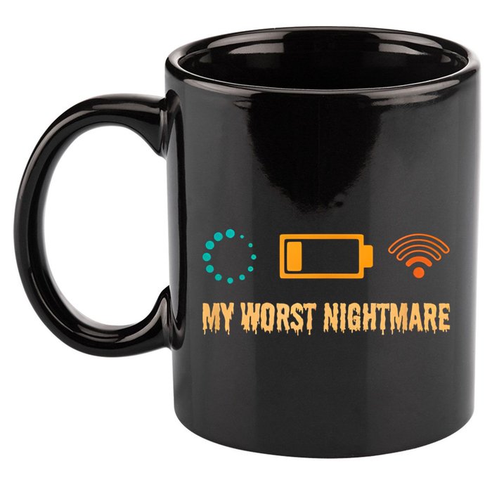 Low Battery No Wifi And Game Buffering My Worst Nightmare Gift 11oz C Handle Ceramic Mug