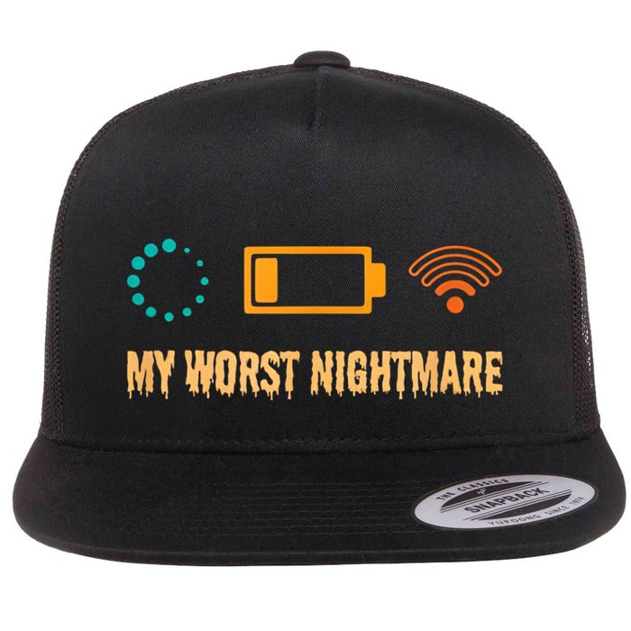 Low Battery No Wifi And Game Buffering My Worst Nightmare Gift Flatbill Hat