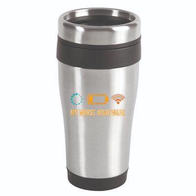 Low Battery No Wifi And Game Buffering My Worst Nightmare Gift 16oz Travel Tumbler