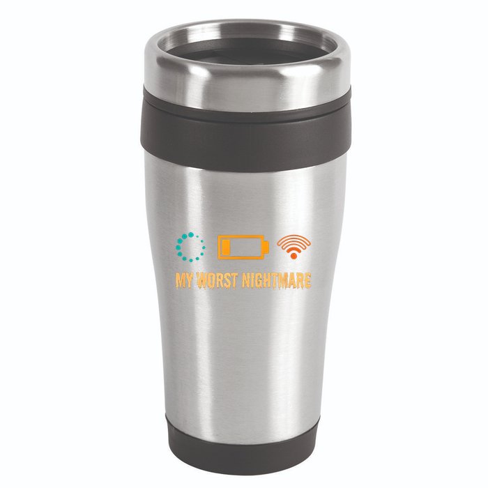 Low Battery No Wifi And Game Buffering My Worst Nightmare Gift 16oz Travel Tumbler