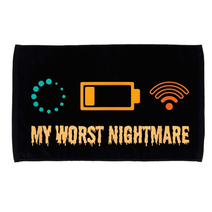 Low Battery No Wifi And Game Buffering My Worst Nightmare Gift Microfiber Hand Towel