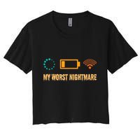 Low Battery No Wifi And Game Buffering My Worst Nightmare Gift Crop Top