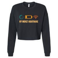 Low Battery No Wifi And Game Buffering My Worst Nightmare Gift Cropped Pullover Crew