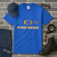 Low Battery No Wifi And Game Buffering My Worst Nightmare Gift Tall T-Shirt