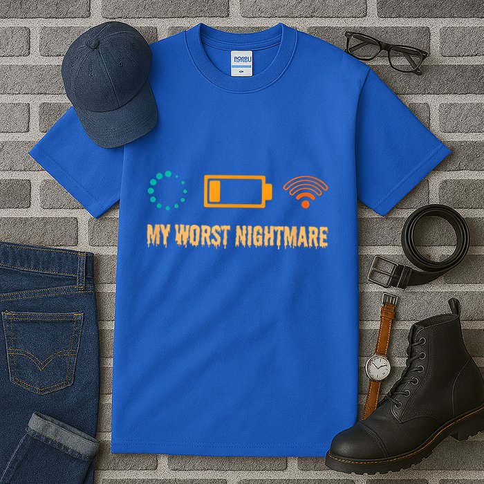 Low Battery No Wifi And Game Buffering My Worst Nightmare Gift Tall T-Shirt