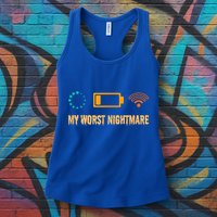 Low Battery No Wifi And Game Buffering My Worst Nightmare Gift Womens Tank Top