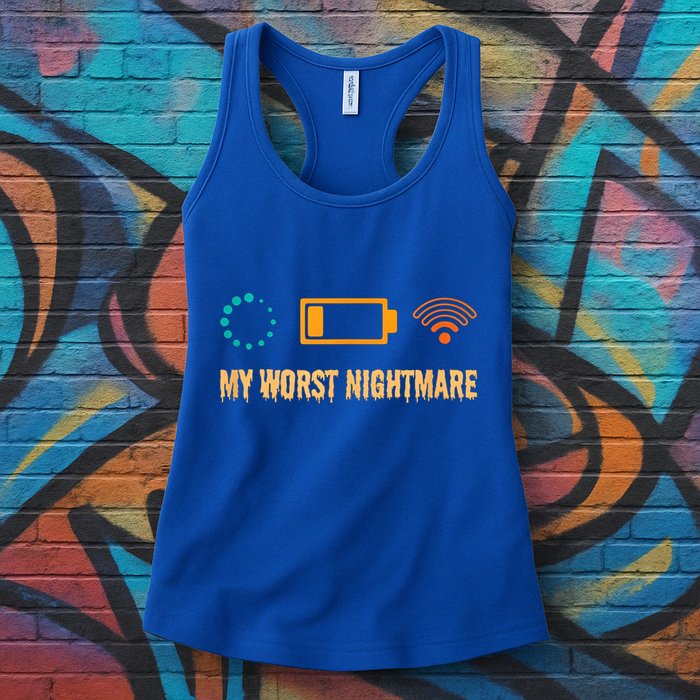 Low Battery No Wifi And Game Buffering My Worst Nightmare Gift Womens Tank Top