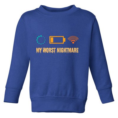Low Battery No Wifi And Game Buffering My Worst Nightmare Gift Toddler Sweatshirt