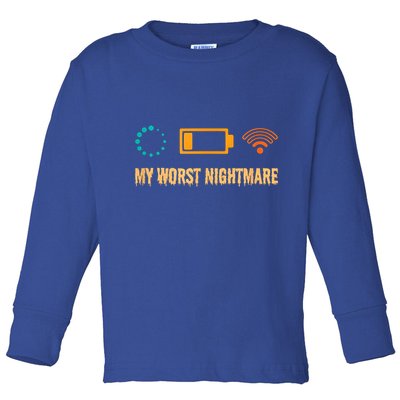 Low Battery No Wifi And Game Buffering My Worst Nightmare Gift Toddler Long Sleeve Shirt