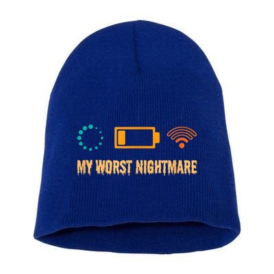Low Battery No Wifi And Game Buffering My Worst Nightmare Gift Short Acrylic Beanie