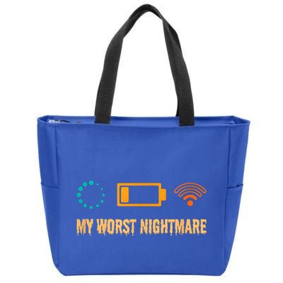 Low Battery No Wifi And Game Buffering My Worst Nightmare Gift Zip Tote Bag