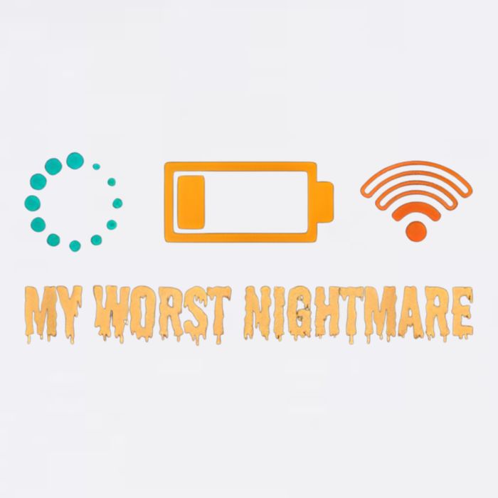 Low Battery No Wifi And Game Buffering My Worst Nightmare Gift Garment-Dyed Sweatshirt