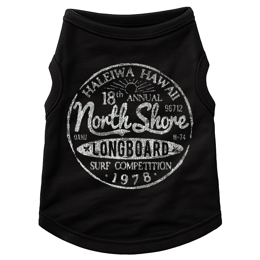Long Board North Shore Surf Vintage Hawaii Beach Doggie Tank