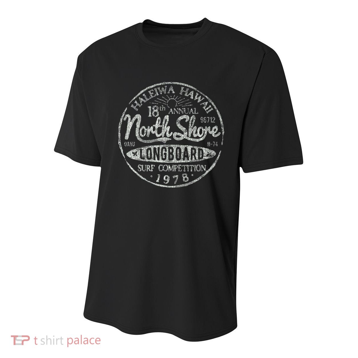 Long Board North Shore Surf Vintage Hawaii Beach Youth Performance Sprint T-Shirt