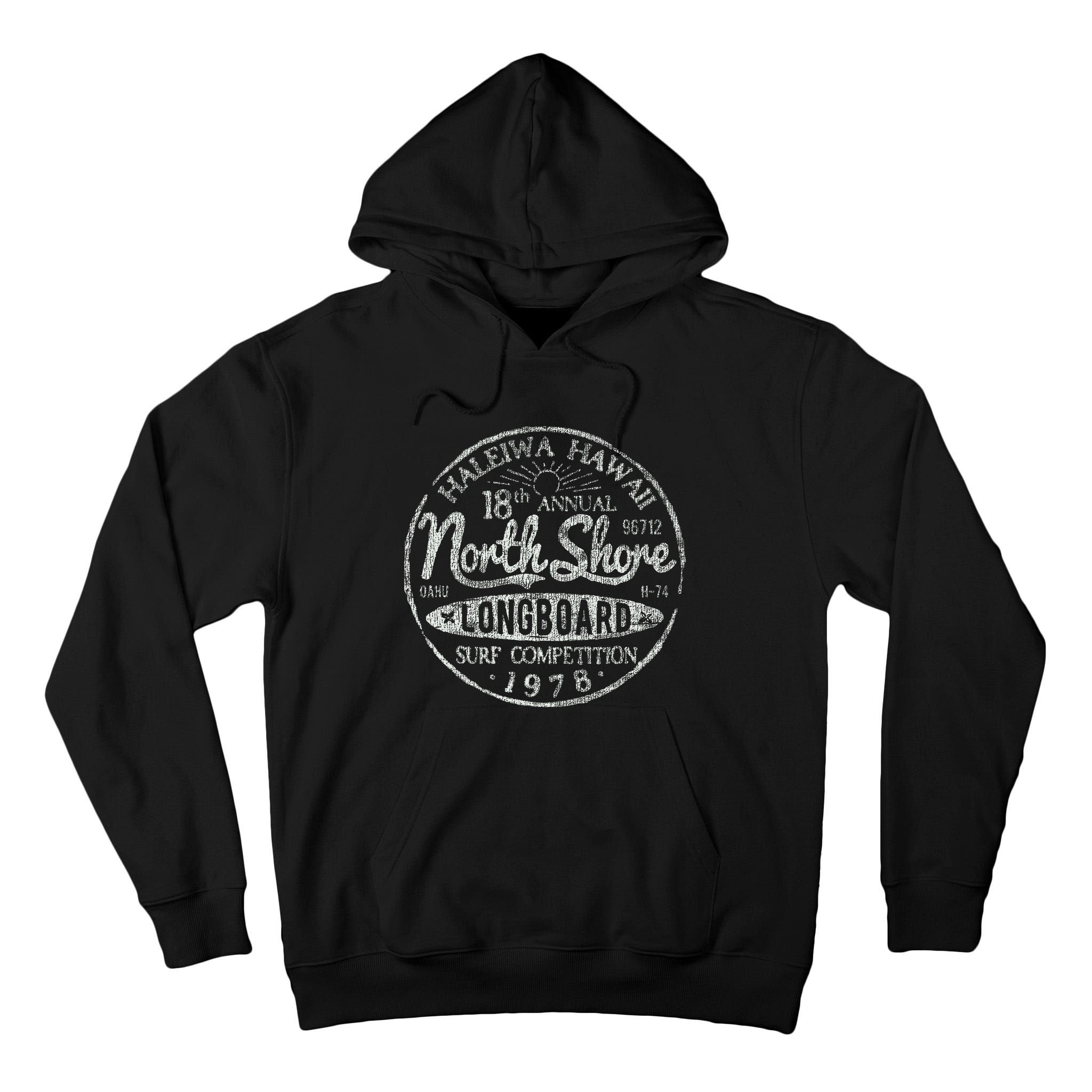 Long Board North Shore Surf Vintage Hawaii Beach Tall Hoodie