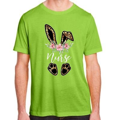 Leopard Bunny Nurse Happy Easter Day Nurse Life Gift Adult ChromaSoft Performance T-Shirt