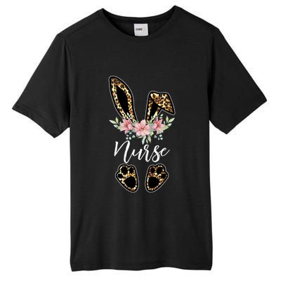 Leopard Bunny Nurse Happy Easter Day Nurse Life Gift Tall Fusion ChromaSoft Performance T-Shirt