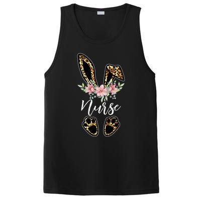 Leopard Bunny Nurse Happy Easter Day Nurse Life Gift PosiCharge Competitor Tank