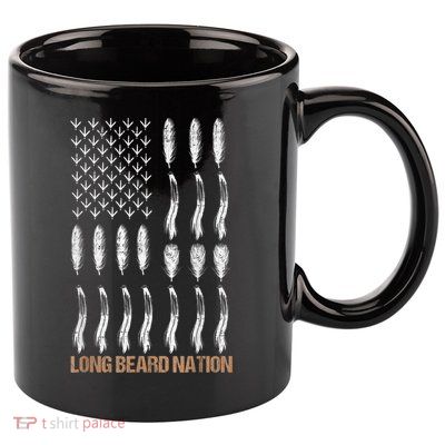 Long Beard Nation Turkey Hunting 11oz C Handle Ceramic Mug